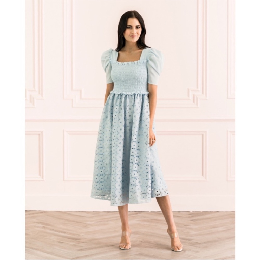 Rachel Parcell Light Blue Midi Dress